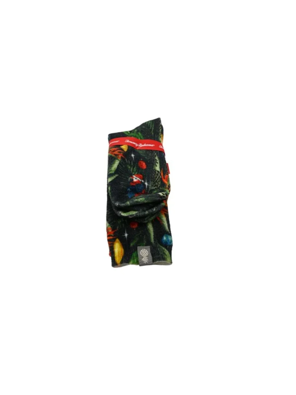 NIP Tommy Bahama Island Soft Holiday Toucan Lounge Crew Socks OSFM Green Red